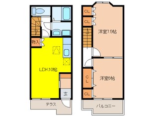 パ－クサイド南山の物件間取画像